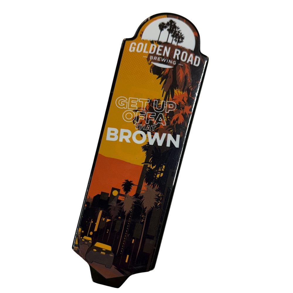 Golden Road Brewing Get Up Offa That Brown Ale Beer Tap Handle